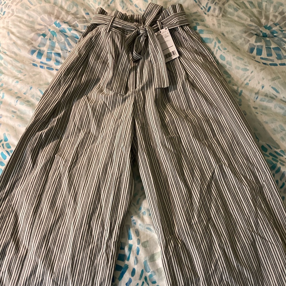 Mango Paperbag-Waist Pants, Sz 2, NWT